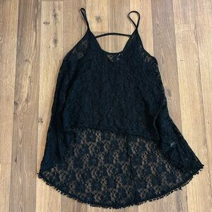Black Altar’d State Lace Hi-Lo Cami - Small